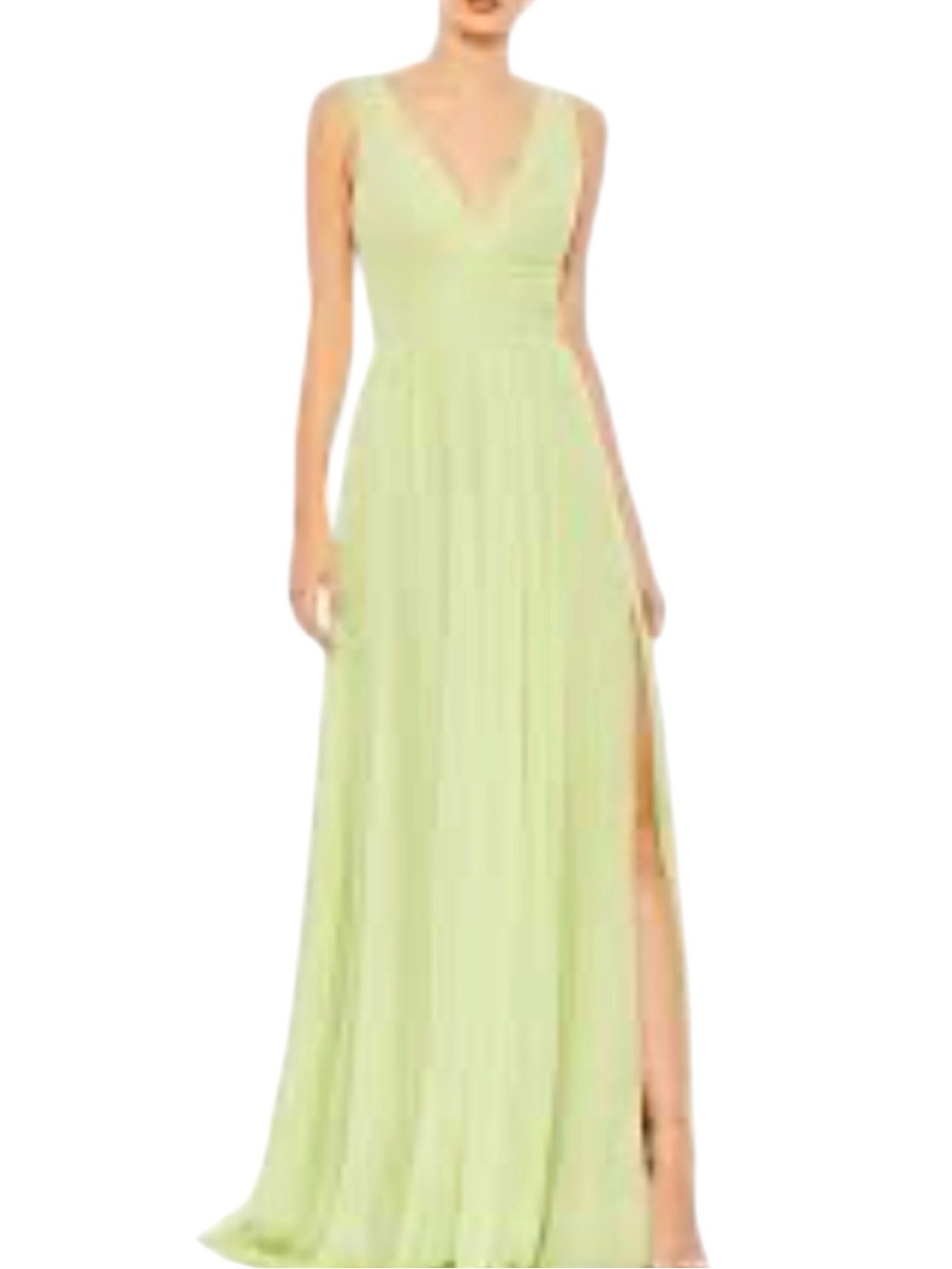 Ieena for Mac Dougall Lime Long Chiffon Maxi Dress Size 0